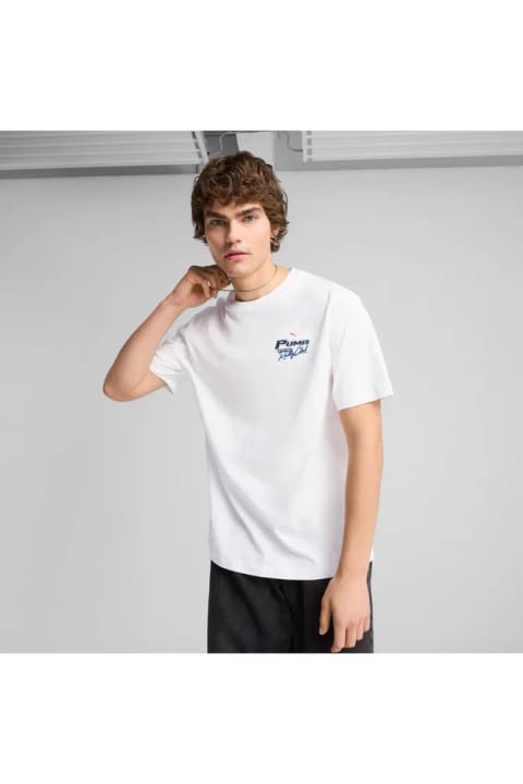 تیشرت مردانه Puma Graphics سفید (629637-02)