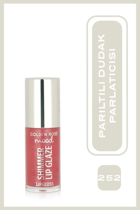 Golden Rose برق لب شیمر مود شماره 252 Peach Fizz