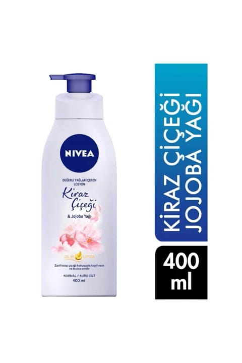 NIVEA لوسیون بدن 400 میلی‌لیتر شکوفه گیلاس و روغن Jojoba