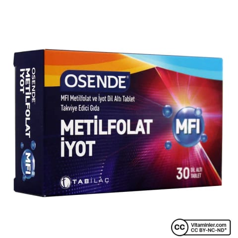 Osende MFİ Methylfolate Iodine 30 قرص زیرزبانی