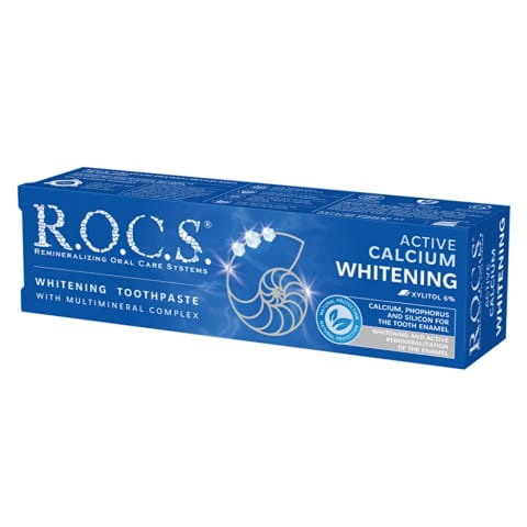 خمیر دندان Rocs Active Calcium Extra Whitening 94 گرم