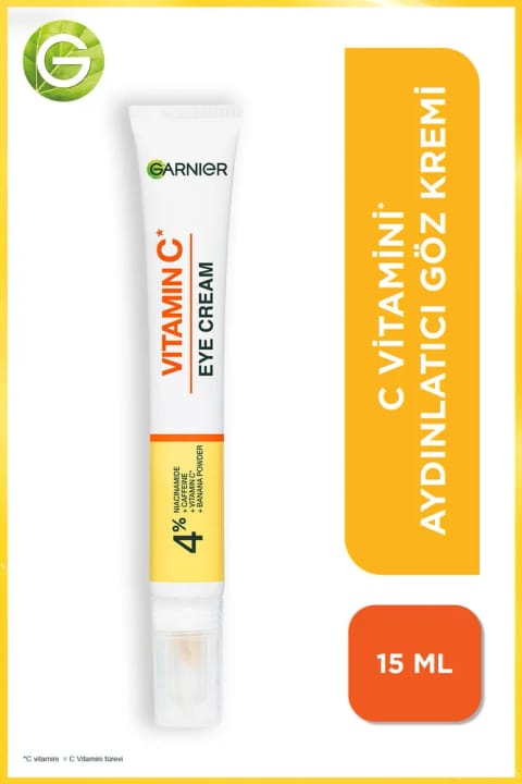 گارنیر کرم دور چشم روشنکننده ویتامین C (Niacinamide + کافئین)