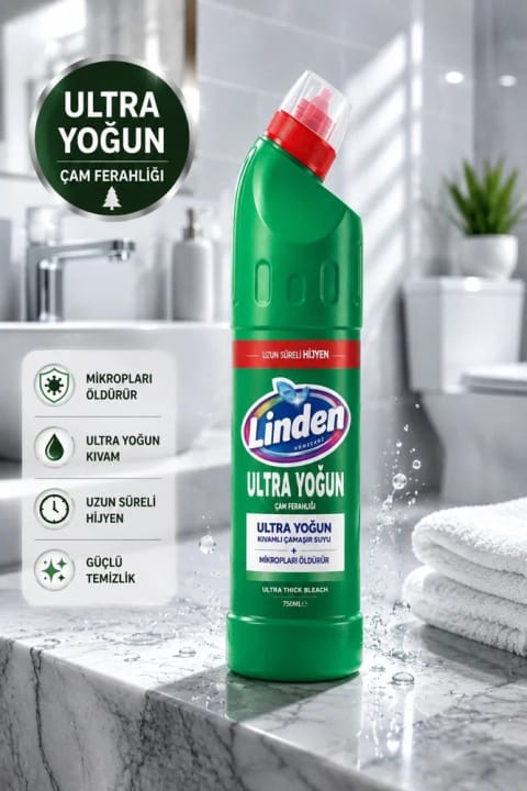 Linden Ultra مایع سفیدکننده کاج 750 میلی‌لیتر