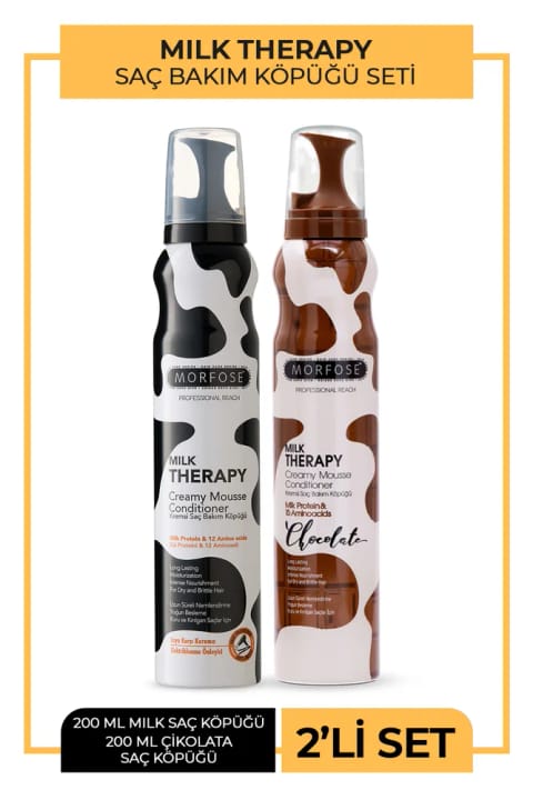 مورفوس Milk Therapy فوم مو + فوم شکلاتی ۲۰۰ میلی‌لیتر - مغذی، ...