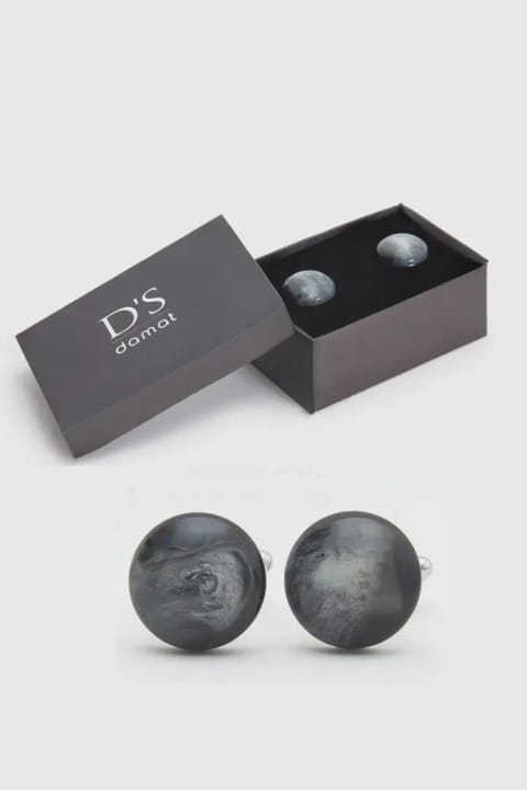 D'S Damat دکمه سرآستین مشکی ابسیدین