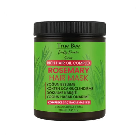 True Bee Rosemary ماسک مو رزماری 220 میلیلیتر