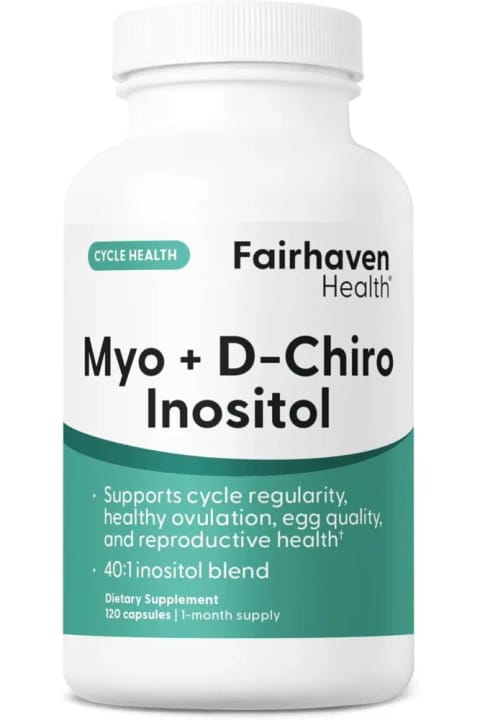 Fairhaven Health مکمل Myo + D-Chiro Inositol ۱۲۰ کپسول ساخت آمریکا DaphneLabs