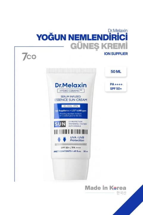 کرم ضدآفتاب اسانس مرطوبکننده هیدرو سرامیک Dr.Melaxin SPF50+ PA++++