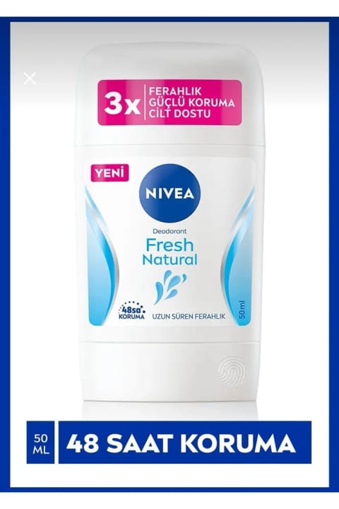 NIVEA دئودورانت استیکی زنانه Fresh Natural با محافظت ۴۸ ساعته ۵۰ میلی‌لیتر