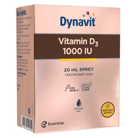 داینویت ویتامین D3 1000 واحد بین‌المللی اسپری 20 میلی‌لیتر