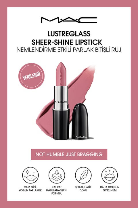 رژ لب براق مرطوبکننده M.A.C Lustreglass Sheer-Shine