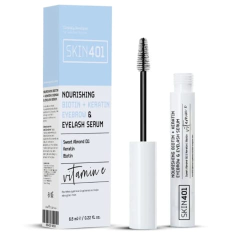 Skin401 سرم ابرو و مژه بیوتین کراتین 6.5 میلی‌لیتر