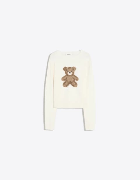 پلیور یقه گرد خرس