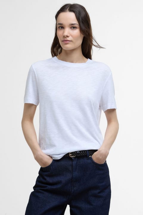 پولو یقه Barbour Ava WH11 White