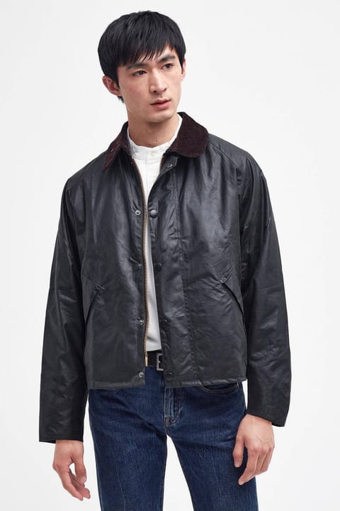 کاپشن روغنی Barbour Transport SG91 رنگ Sage