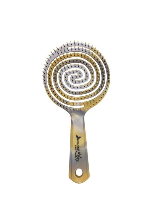 برس بازکننده و حالتدهنده مو سهبعدی Nascita Pro طرح مرمر سایز بزرگ طوسی NASFPRO00037GY