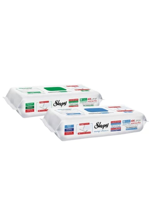 دستمال تمیزکننده زمین Sleepy Easy Clean با بوی صابون سفید و وایتکس، مناسب مپ