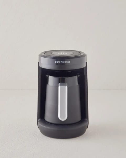 English Home TKM 6002 قهوه‌جوش ترک دو نفره مشکی-کروم