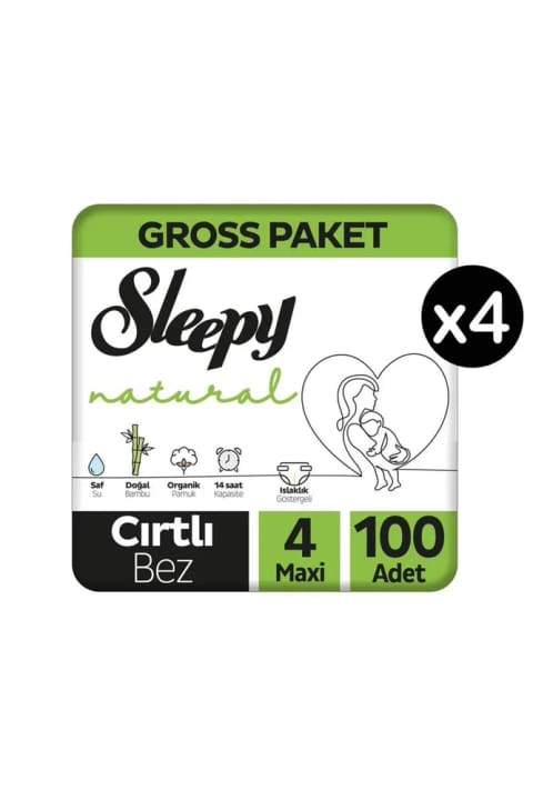 Sleepy Natural سایز 4 مكسی ۴۰۰ عددی پوشک بچه