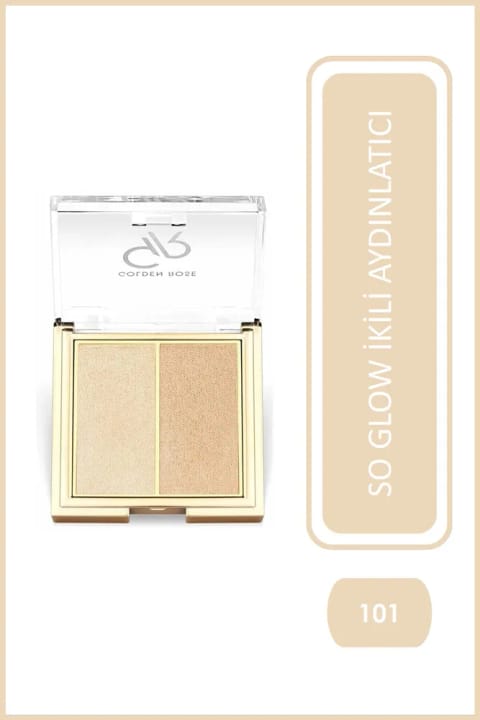 Golden Rose So Glow! Highlighter Duo - 101 Starlight - هایلایتر دوگانه