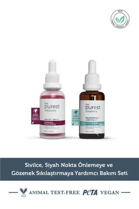 The Purest Solutions ست مراقبت از پوست ضد جوش و سیاهنقطه و سفتکننده منافذ
