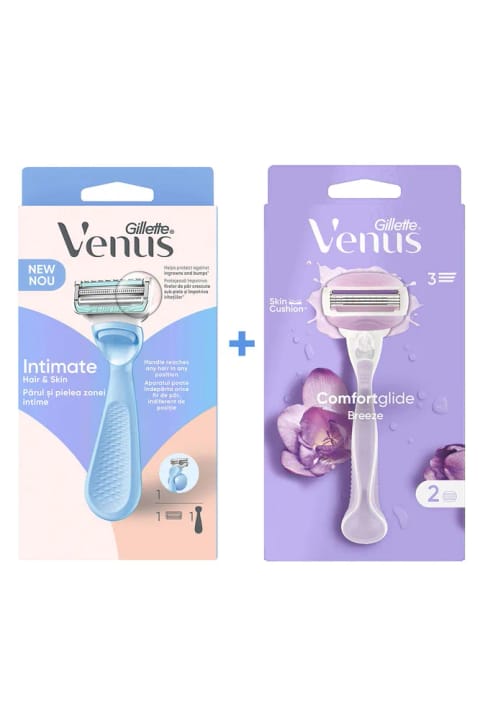 Gillette Venus ست ژیلت Comfortglide Breeze و ریش‌تراش ناحیهٔ بیکینی