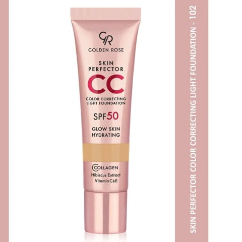 Golden Rose Skin Perfect CC SPF50 فاندیشن 102 نودل