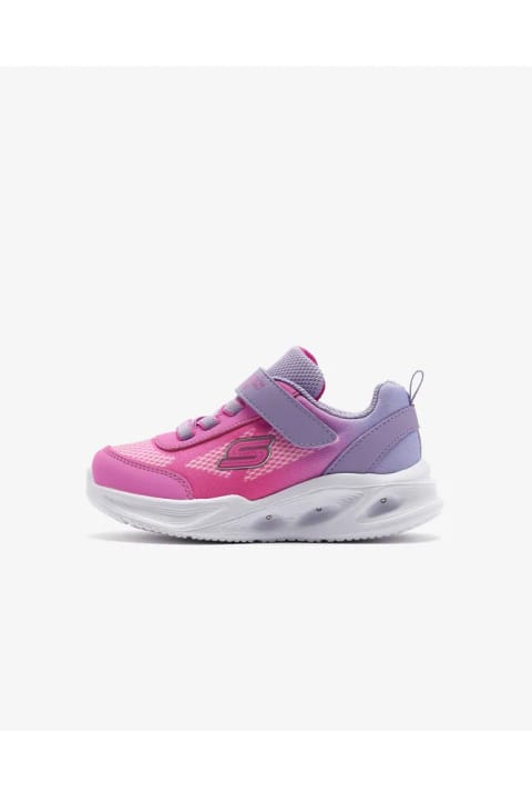 SKECHERS Sola Glow - Ombre Deluxe کفش اسپرت دختر بچه کوچک اسطوخودوسی چراغ‌دار