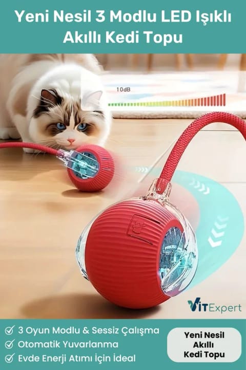 Vitexpert نسل جدید شارژی ۳ حالته با نور LED هوشمند تعاملی خودکار گرد...