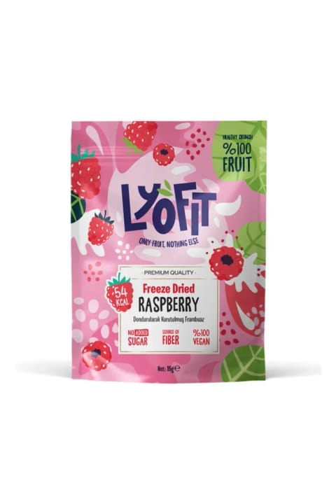 Lyofit Food چیپس میوه خشک تمشک - خشک شده به روش انجمادی Freeze Dried