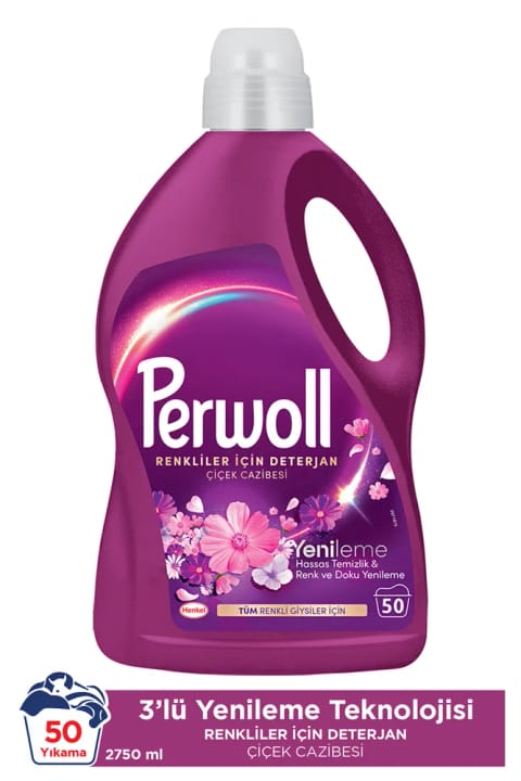 Perwoll مایع لباسشویی Flower Charm مخصوص لباسهای رنگی 2.7L