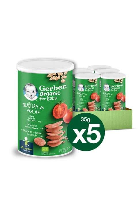 GERBER Organic Wheat, Oat, Tomato, Carrot and Onion Baby and Toddler ...