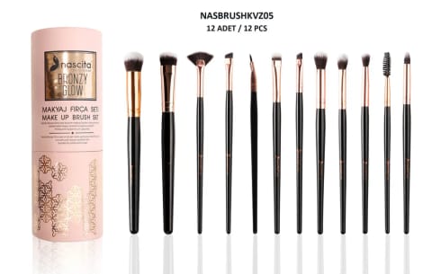 ست براش آرایشی ۱۱ عددی Nascita Professional Make-Up Addicts NASBRUSHKVZ05