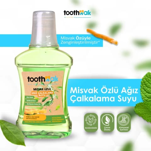 Toothwak دهانشویه حاوی عصاره مسواک ۲۸۰ میلیلیتر