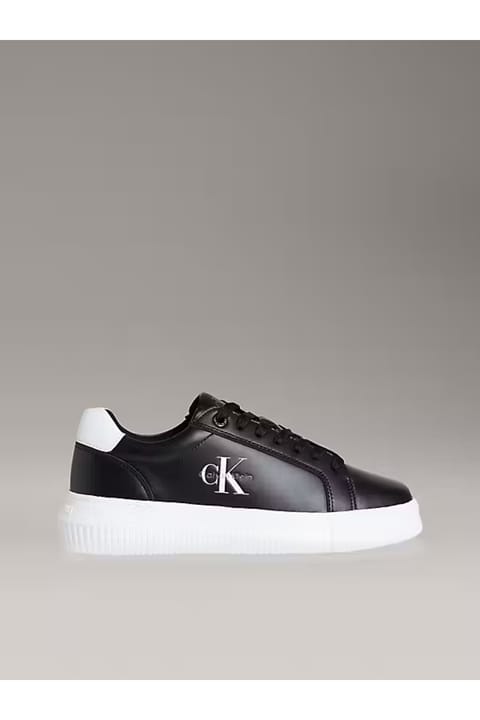 کتانی چرمی Calvin Klein با لوگو مدل YW0YW018720GM