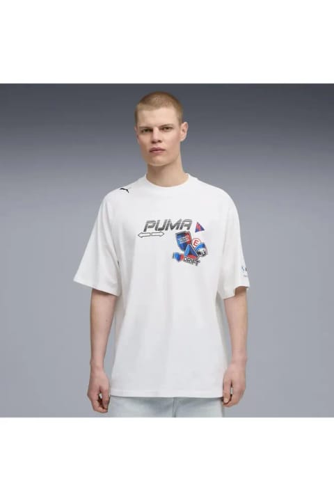 تی‌شرت مردانه Puma BMW MMS STICKER TEE سفید