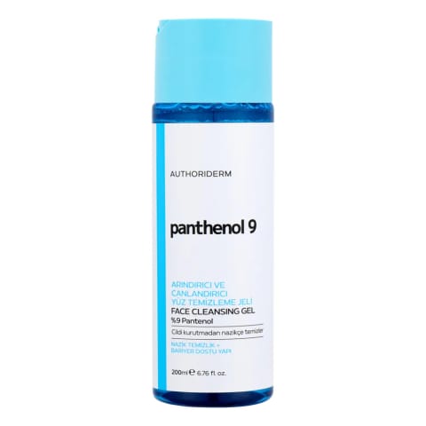 Authoriderm Pantenol %9 پاککننده و شادابکننده ژل شستشوی صورت ۲۰۰ میلیلیتر