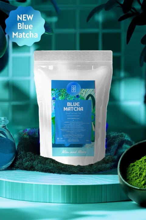 Mim and More Blue Matcha - ماچای آبی اسپیرولینا سوپرفود، ۵۰ گرم