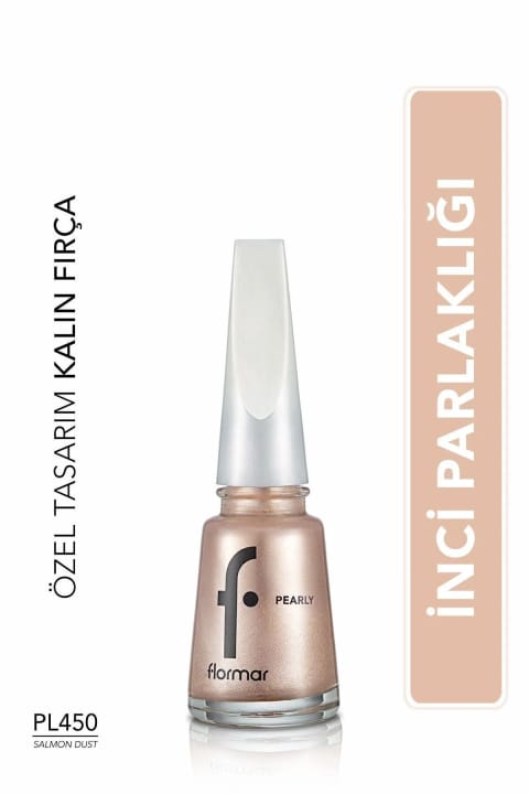 Flormar Oje Yeni Maxi Brush Pearly PL450 Salmon Dust