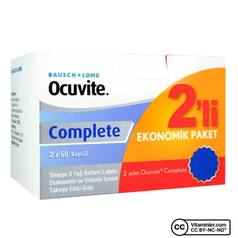 Ocuvite Complete Bausch & Lomb 60 کپسول (بسته دوتایی)