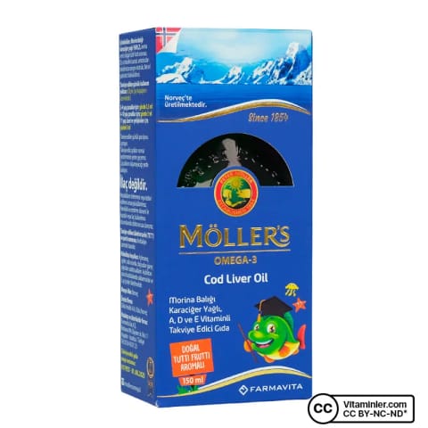 مولر امگا ۳ روغن جگر ماهی ۱۵۰ میلیلیتر
