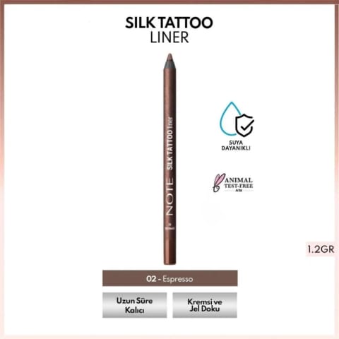 Note Silk Tattoo Liner 02 Espresso