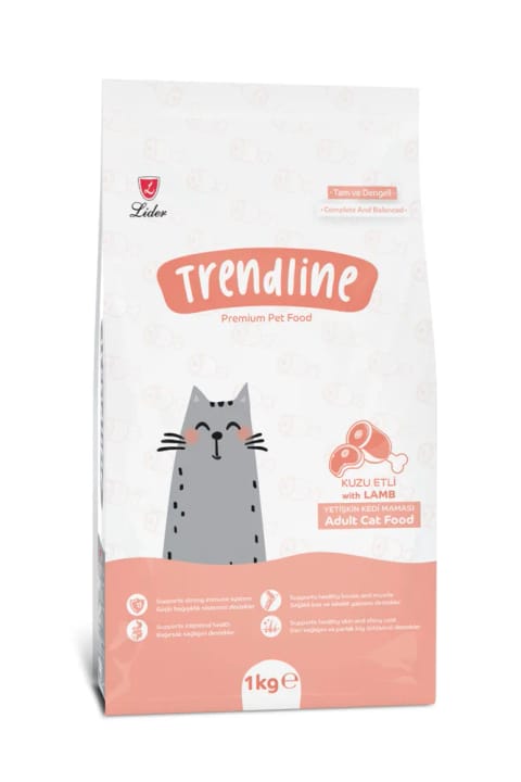 Trendline غذای گربه بالغ با گوشت بره و برنج ۱ کیلوگرمی