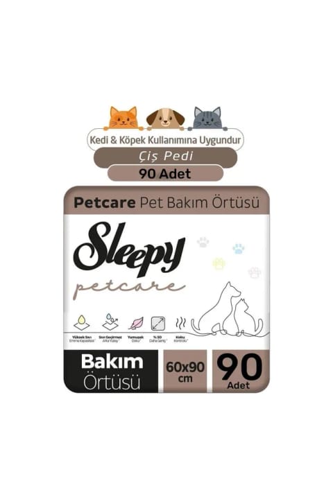 Sleepy Petcare محافظ حیوانات خانگی 60×90 سانتیمتر 3×30 (90 عدد)
