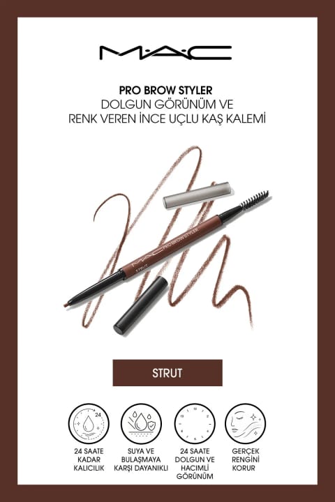 مداد ابروی نازک M.A.C Pro Brow Styler با ظاهر پرپشت و رنگدهی - Strut