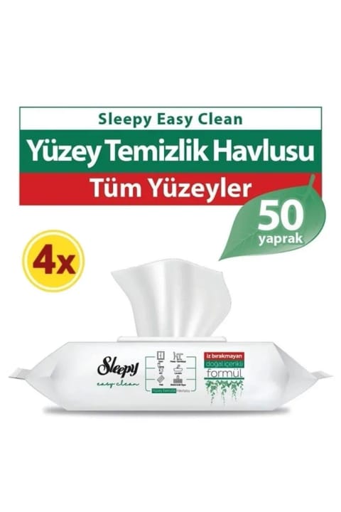 Sleepy Easy Clean دستمال تمیزکننده سطوح ۵۰ عددی × ۴