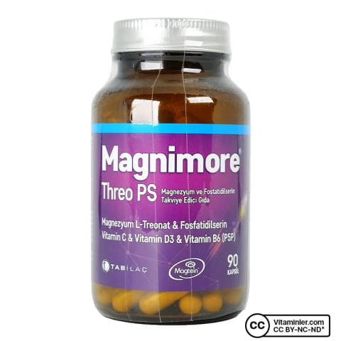 Magnimore Threo PS منیزیم و فسفاتیدیلسرین ۹۰ کپسول
