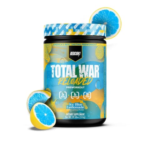 پیش تمرین Redcon1 TOTAL WAR Reloaded Icy Blue Lemon 555 g