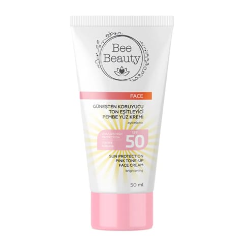 بی بیوتی کرم ضدآفتاب و تون یکنواختکننده رز SPF50 حجم ۵۰ میلیلیتر