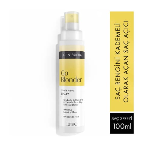 John Frieda Sheer Blonde Go Blonder اسپری روشن‌کننده رنگ موی مخصوص موهای بلوند 100 میلی‌لیتر
